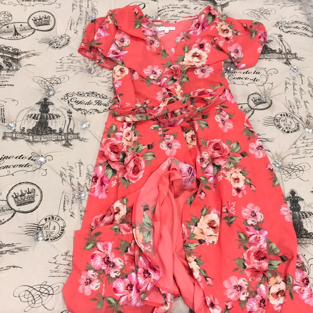 Spirit of Grace Print Wrap Dress - Picture 3 of 7